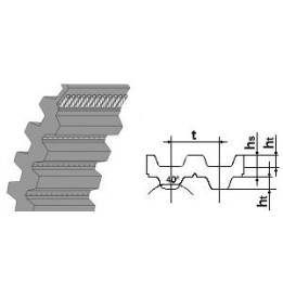Pas zębaty dwustronny 480-DH-19,05 (480-DH-075) SIT