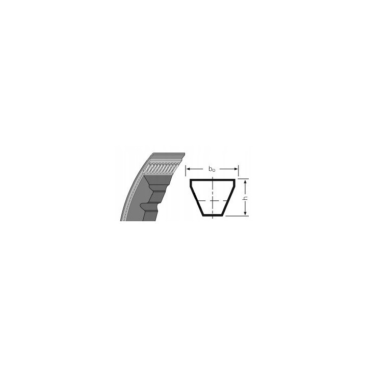 Pasek klinowy zębaty XPZ 1662 Ld OPTIBELT