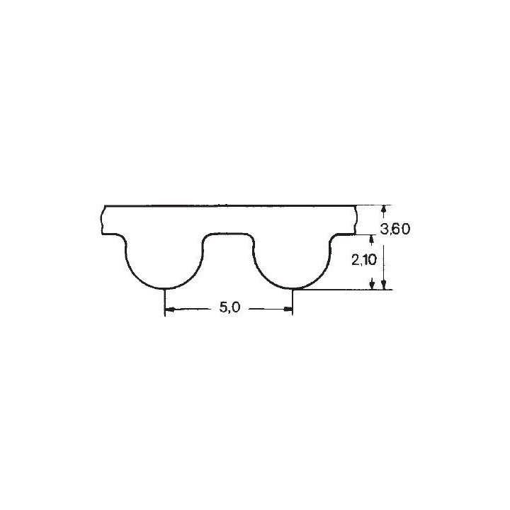 Pasek pas zębaty 5M 295 szeroki 10 mm Optibelt