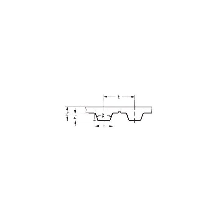 Pasek pas zębaty T10 720 szeroki 32 mm Optibelt