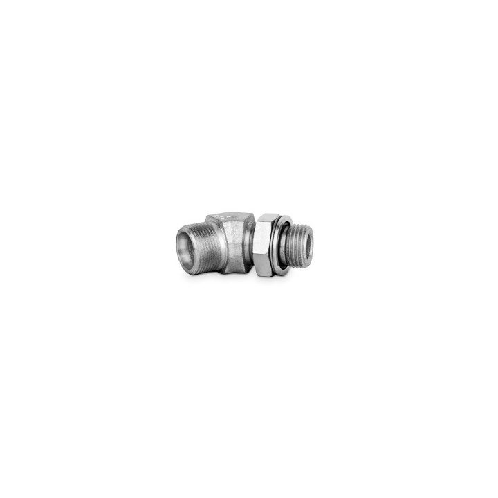 Korpus przyłączki kolankowej 45st z przeciwnakrętką 1/2”BSP-M24x1,5 16S 7630-16SR-1 (106419.1)