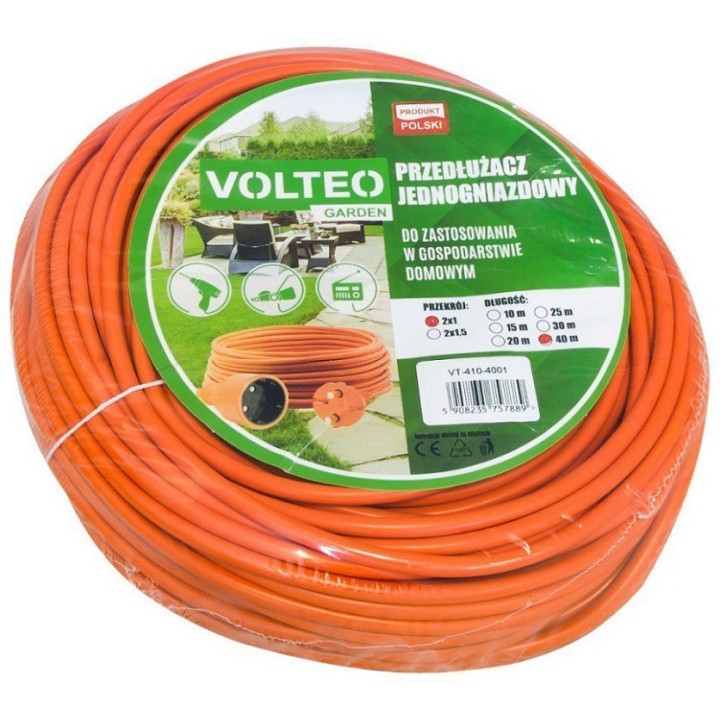 PRZEDŁUŻACZ OGRODOWY 25M PRZEWÓD H05VV-F 2*1 mm