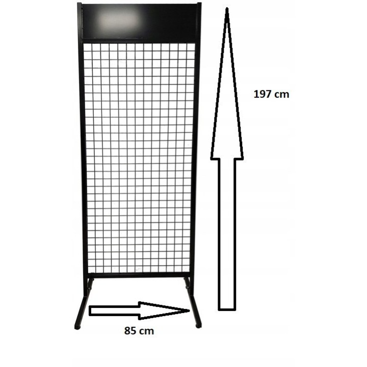 Stojak Ekspozytor sklepowy krata + haki 1900x850 mm