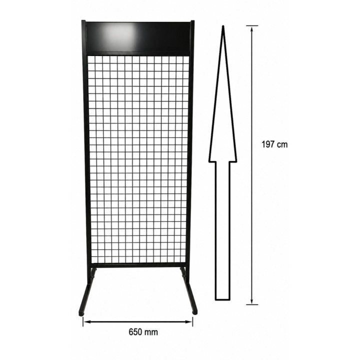 Stojak Ekspozytor sklepowy krata 1900x650 mm