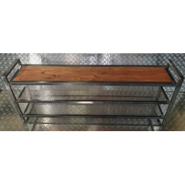 Stojak ławka na buty z siedziskiem 162x60x33