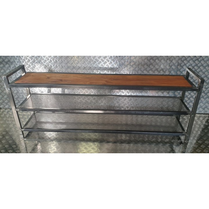 Stojak ławka na buty z siedziskiem 162x60x33