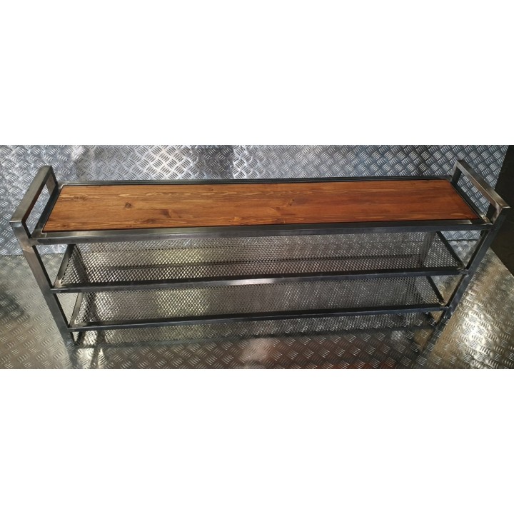 Stojak ławka na buty z siedziskiem 162x60x33