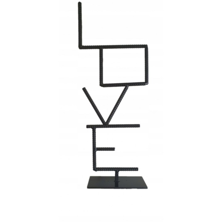 Stojak prezent LOVE dekoracja LOFT
