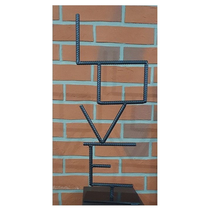 Stojak prezent LOVE dekoracja LOFT