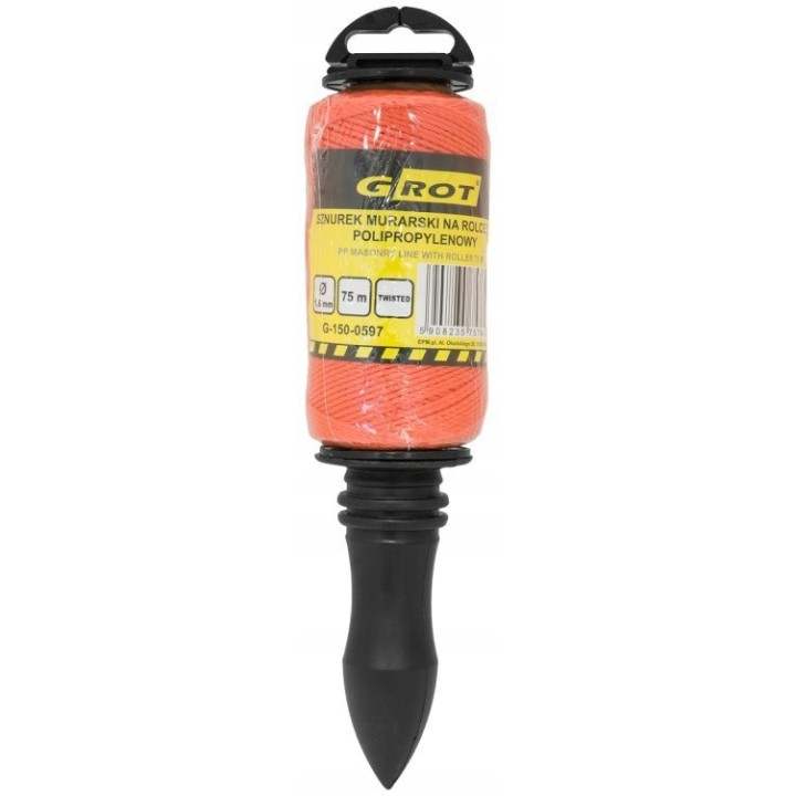 SZNUREK MURARSKI POLIPROPYLENOWY ROLKA 1.6 mm 75M