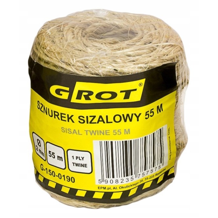 SZNUREK SIZALOWY 2 mm 55MB
