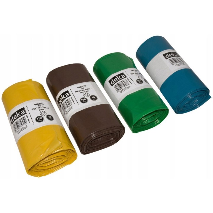 Worek recykling żółty 120l a10