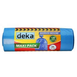Worki maxi pack bardzo mocne niebieskie 120l a20