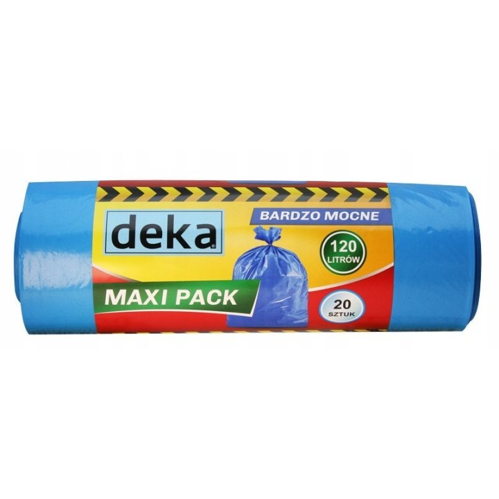 Worki maxi pack bardzo mocne niebieskie 120l a20