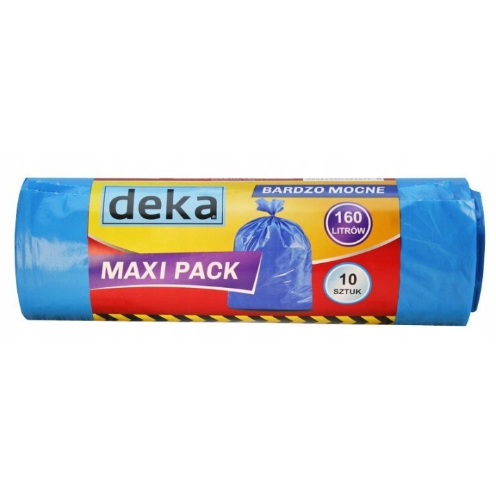 Worki maxi pack bardzo mocne niebieskie 160l a10