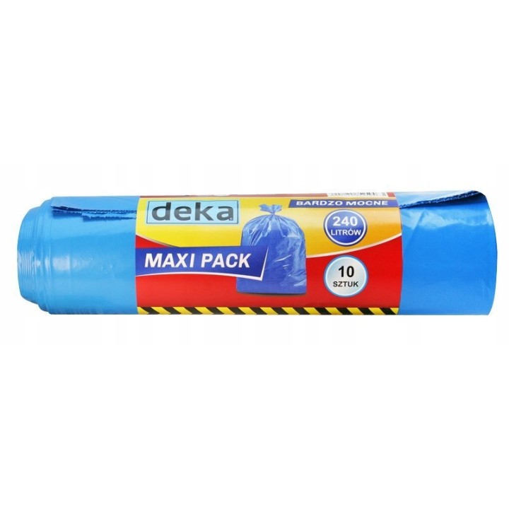 Worki maxi pack bardzo mocne niebieskie 240l a10