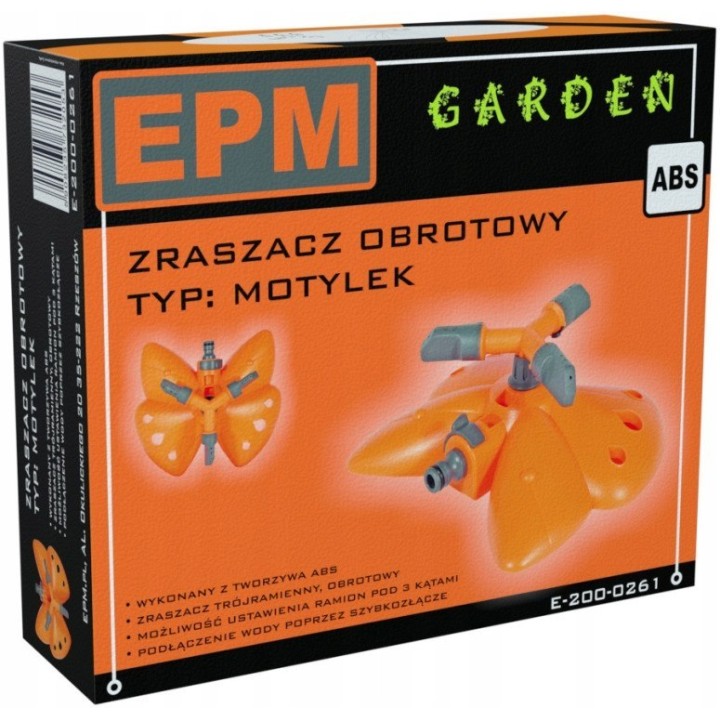 Zraszacz obrotowy typ motylek