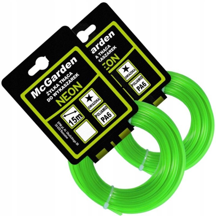 ŻYŁKA DO WYKASZARKI GWIAZDKA NEON 2,4 mm 15M