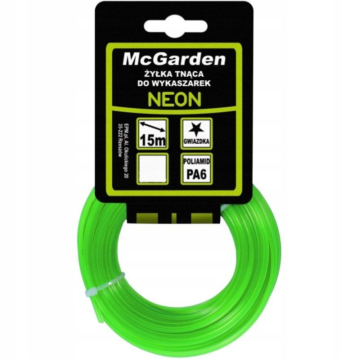 ŻYŁKA DO WYKASZARKI GWIAZDKA NEON 2.7 mm 15M