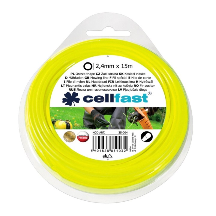 ŻYŁKA DO WYKASZARKI OKRĄGŁA 2.4 mm 15M
