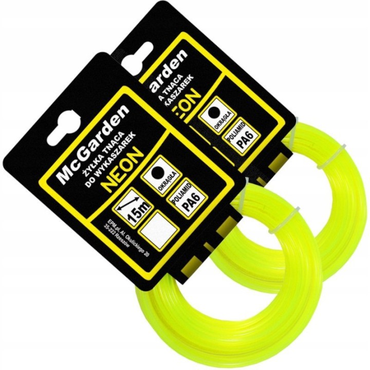 ŻYŁKA DO WYKASZARKI OKRĄGŁA NEON 2,0 mm 15M
