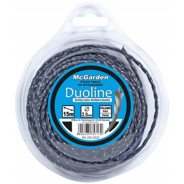ŻYŁKA DO WYKASZARKI SKRĘCANA WZMACNIANA DUOLINE 2.0 mm*15
