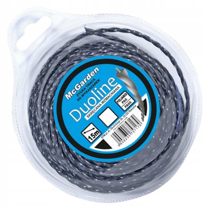 ŻYŁKA DO WYKASZARKI SKRĘCANA WZMACNIANA DUOLINE 3.0 mm*15