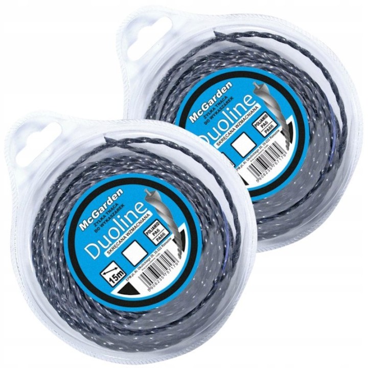 ŻYŁKA DO WYKASZARKI SKRĘCANA WZMACNIANA DUOLINE 3.0 mm*15