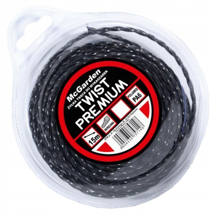 ŻYŁKA DO WYKASZARKI TWIST PREMIUM 2,0 mm 15M