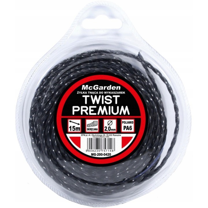 ŻYŁKA DO WYKASZARKI TWIST PREMIUM 2.4 mm 15M