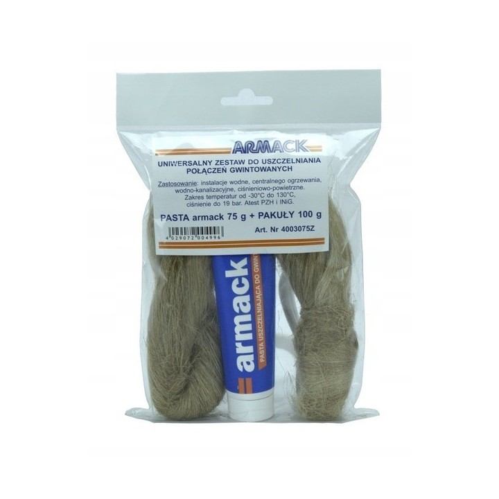 Armack pasta uszczelniająca + włókno konopne