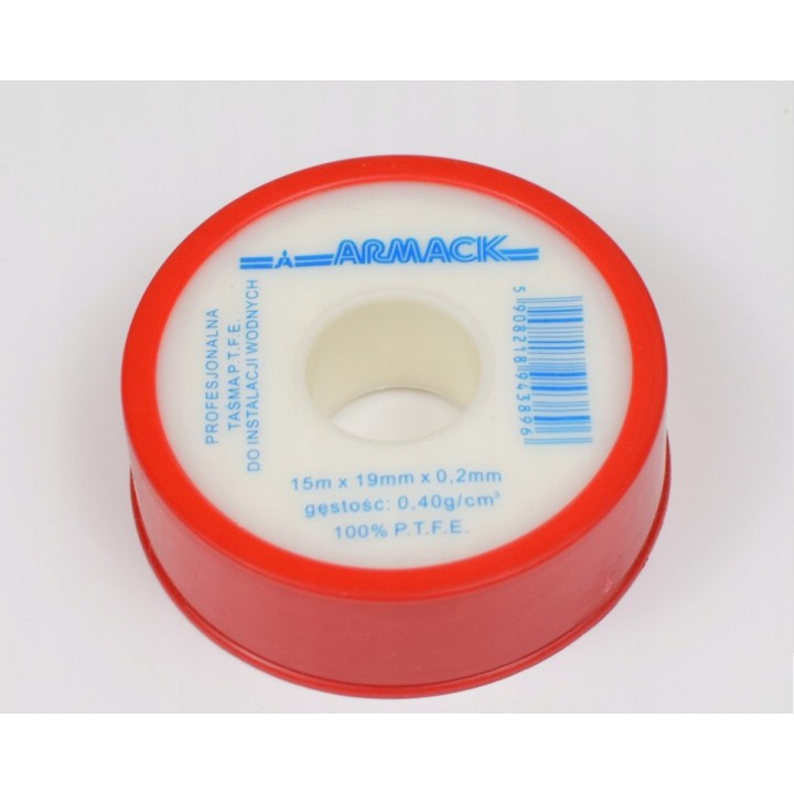 Armack taśma PTFE Professional 19 mm x 15 m x 0,2 mm