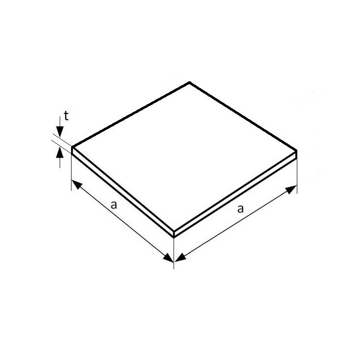 Blacha aluminiowa formatka 2x300x300 mm