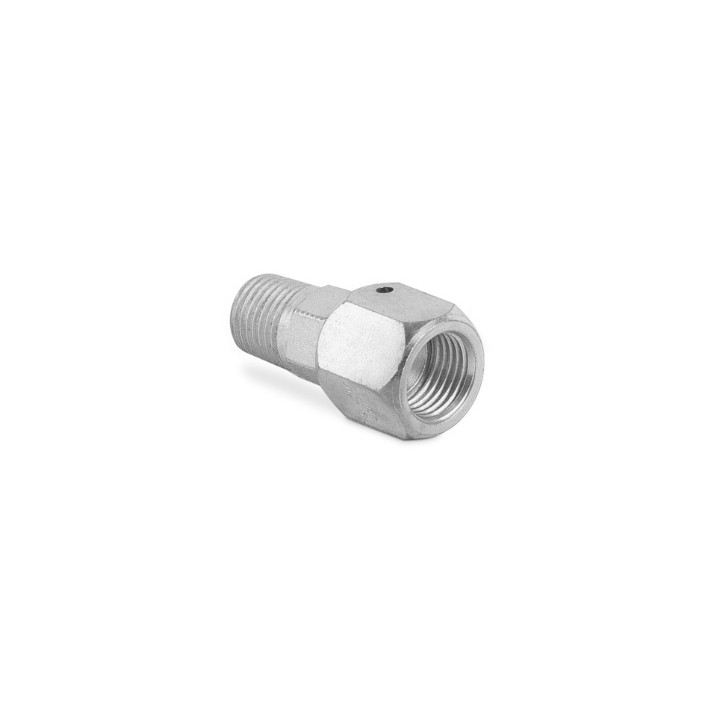Korpus przyłączki prostej, nastawnej z gwintem 1/4"NPTF/ 9/16" JIC
