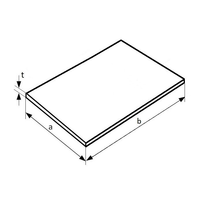 Blacha stalowa formatka g/w 5x100x450 mm