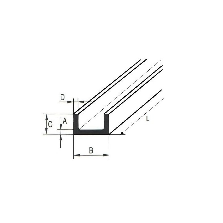 Ceownik aluminiowy 30x30x3 długość 2000 mm (200cm)