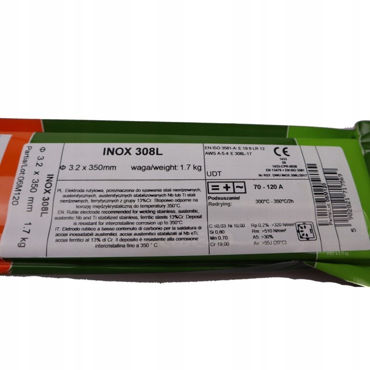 ELEKTRODA DO STALI NIERDZEWNYCH INOX 308L 3.25*350 mm SZTUKI