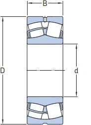 Łożysko baryłkowe 22210 CW33C3 MGK 50x90x22