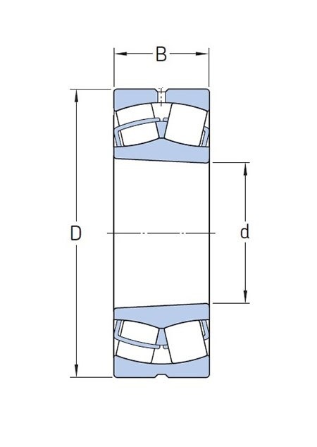 Łożysko baryłkowe 21311 CAKC3W33 TWB 55x120x29