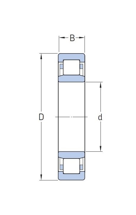 NU 304 MGK Łożysko walcowe 20x52x15