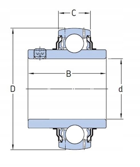 Łożysko samonastawne SS UC 210 50x90x51,6 NEUTRAL