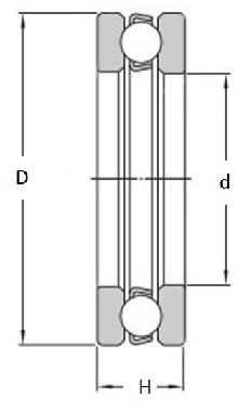 Łożysko oporowe wzdłużne 51100 SNR 10x24x9