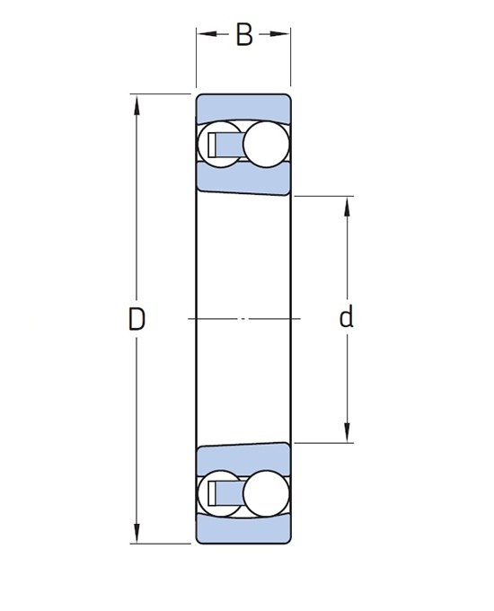 Łożysko kulkowe wahliwe 1205 SK NTN 25x52x15