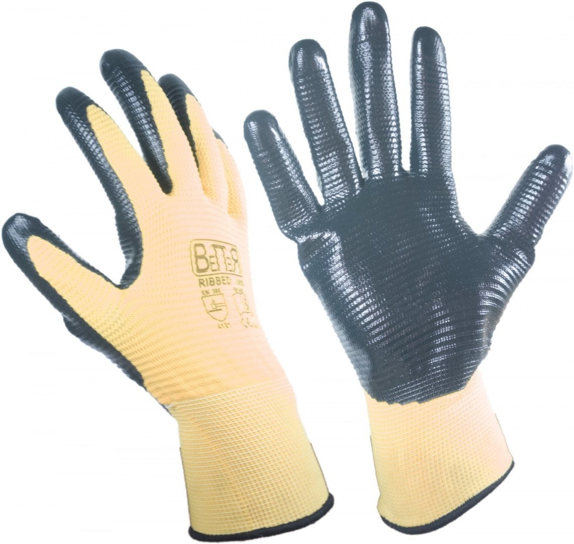 Rękawice ochronne RIBBED 1 para, rozmiar 10