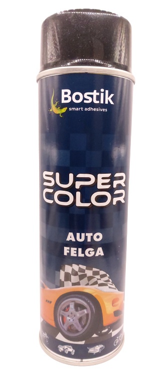 Spray SUPER color 500 ml auto felga czarny