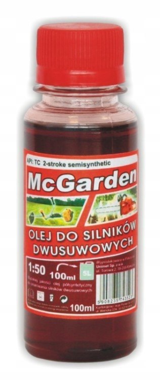 OLEJ DO MIESZANKI DO SILNIKÓW 2-SUWOWYCH 100 ml McGARDEN