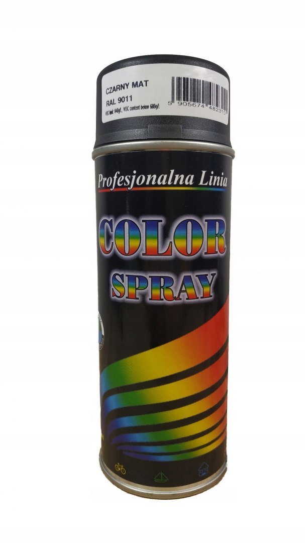 Spray 400 ml czarny mat