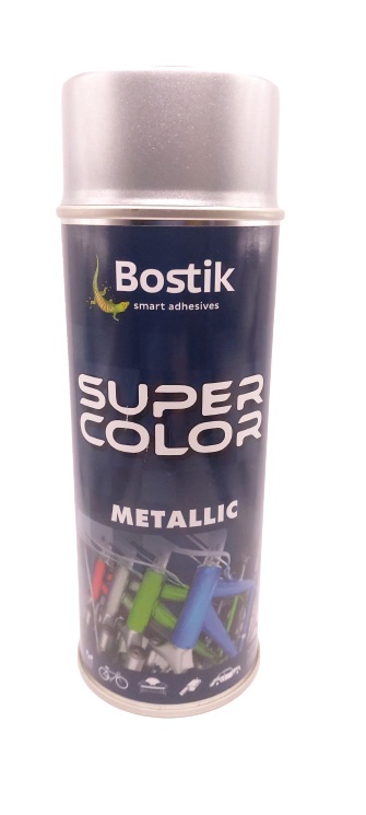 Spray SUPER color 400 ml metalic srebrny