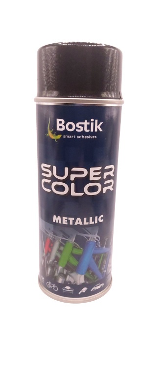 Spray SUPER color 400 ml metalic czarny