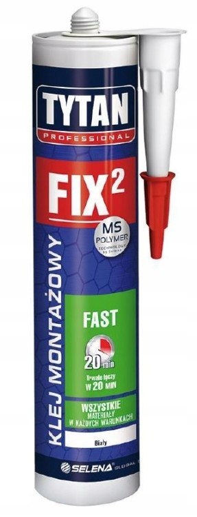 Klej montażowy FIX2 fast 290 ml biały
